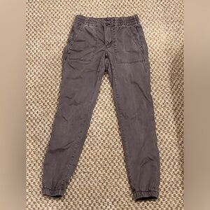 American Eagle Size 4 Stretch Jegging jogger Brown With Elastic Ankles